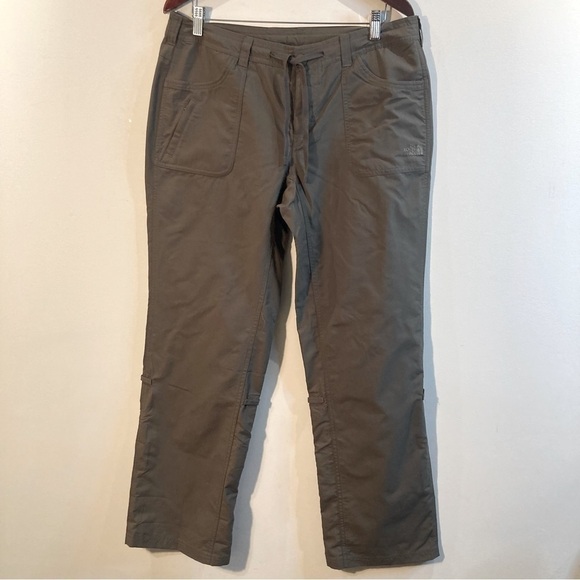 THE NORTH FACE Sz 12 Khaki Convertible Hiking Pants with Many Pockets - Picture 1 of 16